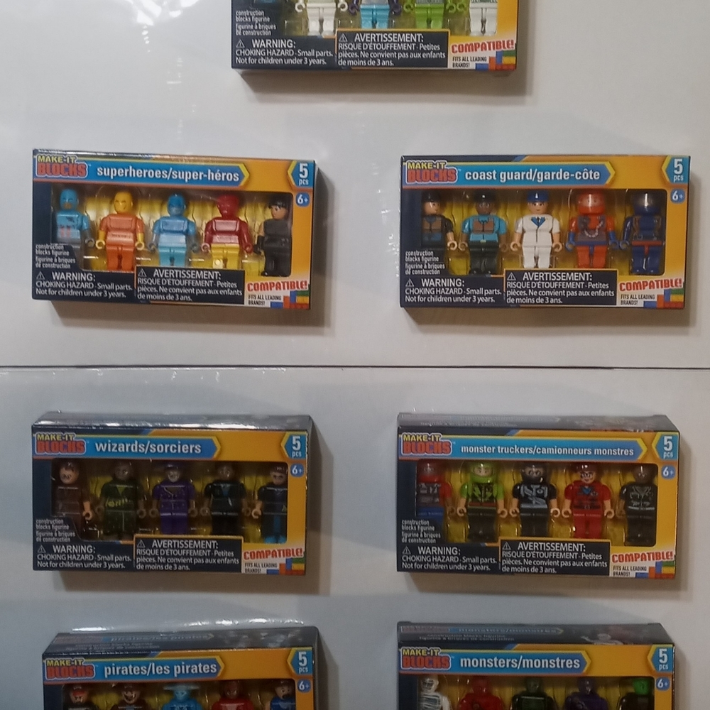 Make It Blocks Lego Monsters Spacemen Superheroes Wizards Figures Set lo…